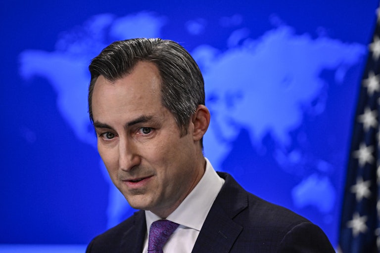 State Department spokesperson Matthew Miller
