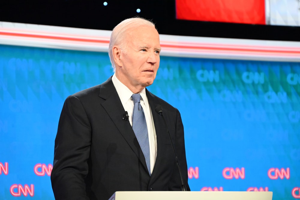 Joe Biden at the first debate, hosted by CNN