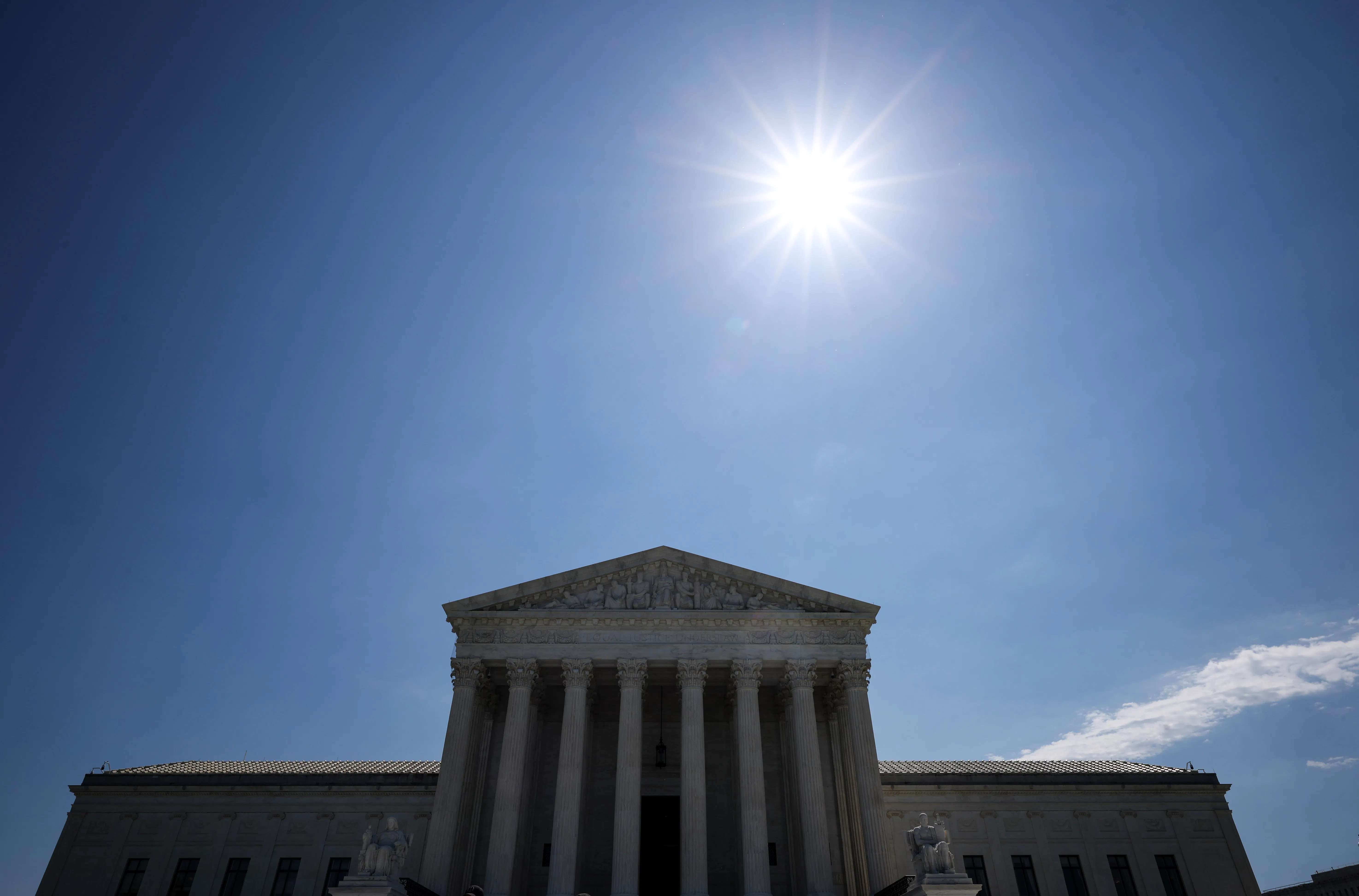 The U.S. Supreme Court is seen on May 28, 2026 in Washington, DC. 