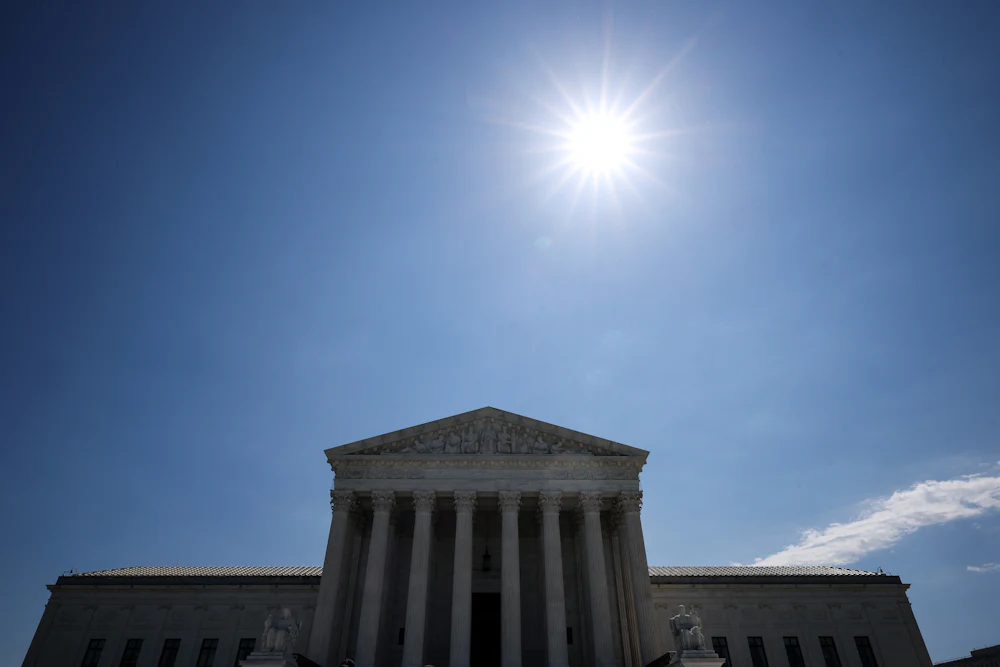 The U.S. Supreme Court is seen on May 28, 2026 in Washington, DC.