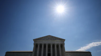 The U.S. Supreme Court is seen on May 28, 2026 in Washington, DC.