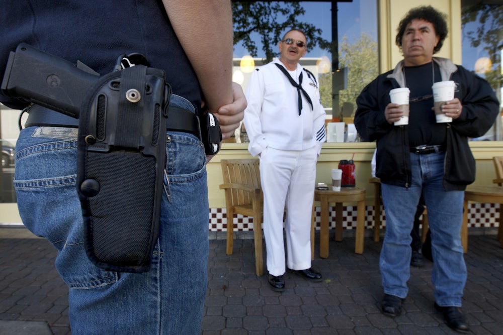 Open carry gun holster