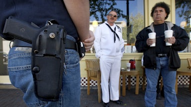 Open carry gun holster