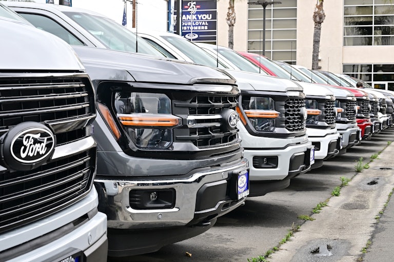 Ford cars in a parking lot