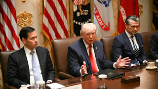 Trump at a Cabinet meeting