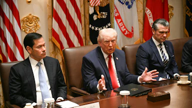 Trump at a Cabinet meeting