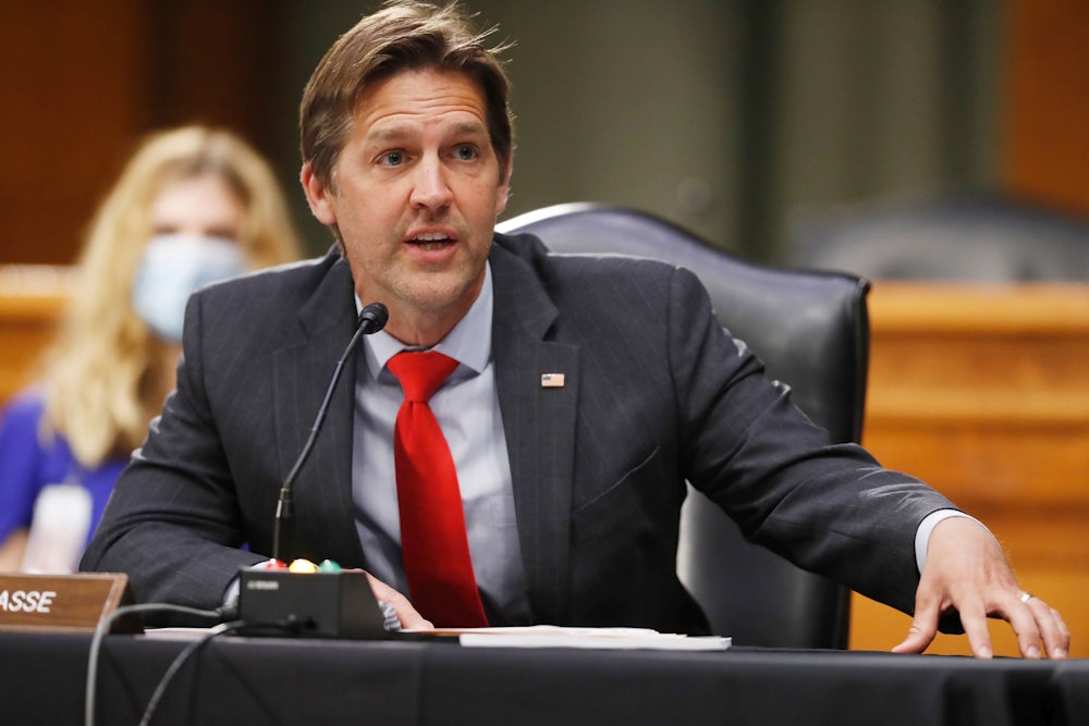 Nebraska Senator Ben Sasse speaks during a Senate Intelligence Committee hearing.