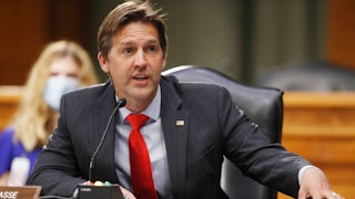 Nebraska Senator Ben Sasse speaks during a Senate Intelligence Committee hearing.