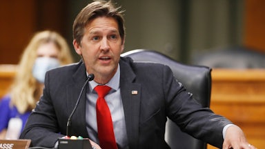 Nebraska Senator Ben Sasse speaks during a Senate Intelligence Committee hearing.