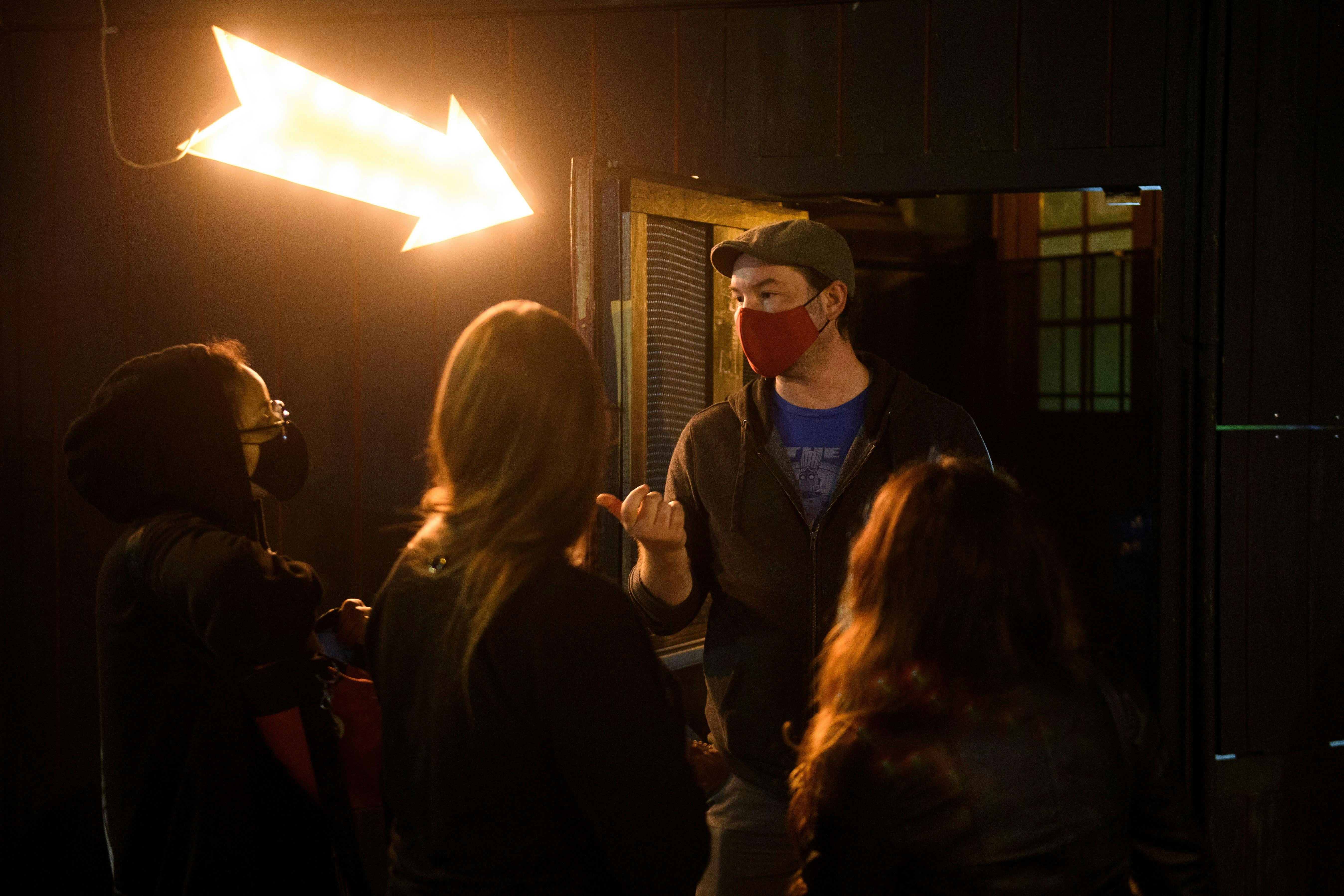 bouncer turns away unvaccinated patrons