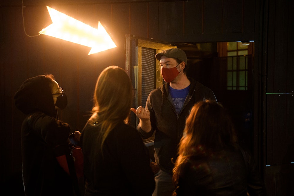 bouncer turns away unvaccinated patrons