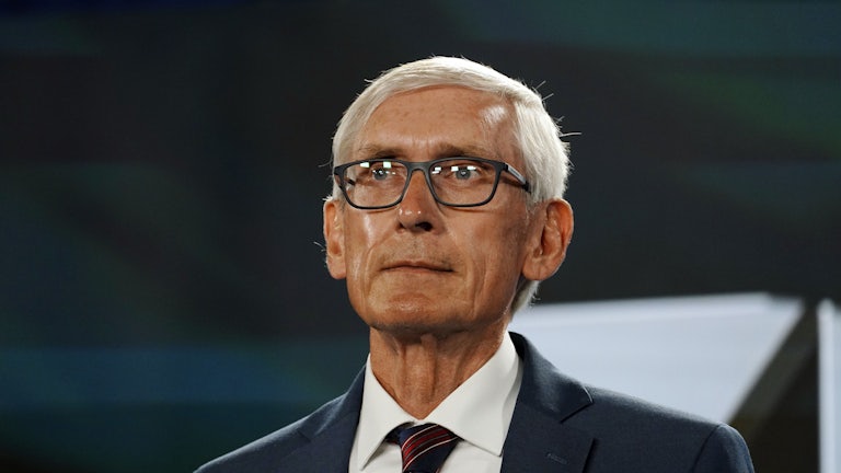 Wisconsin Governor Tony Evers at the virtual Democratic National Convention