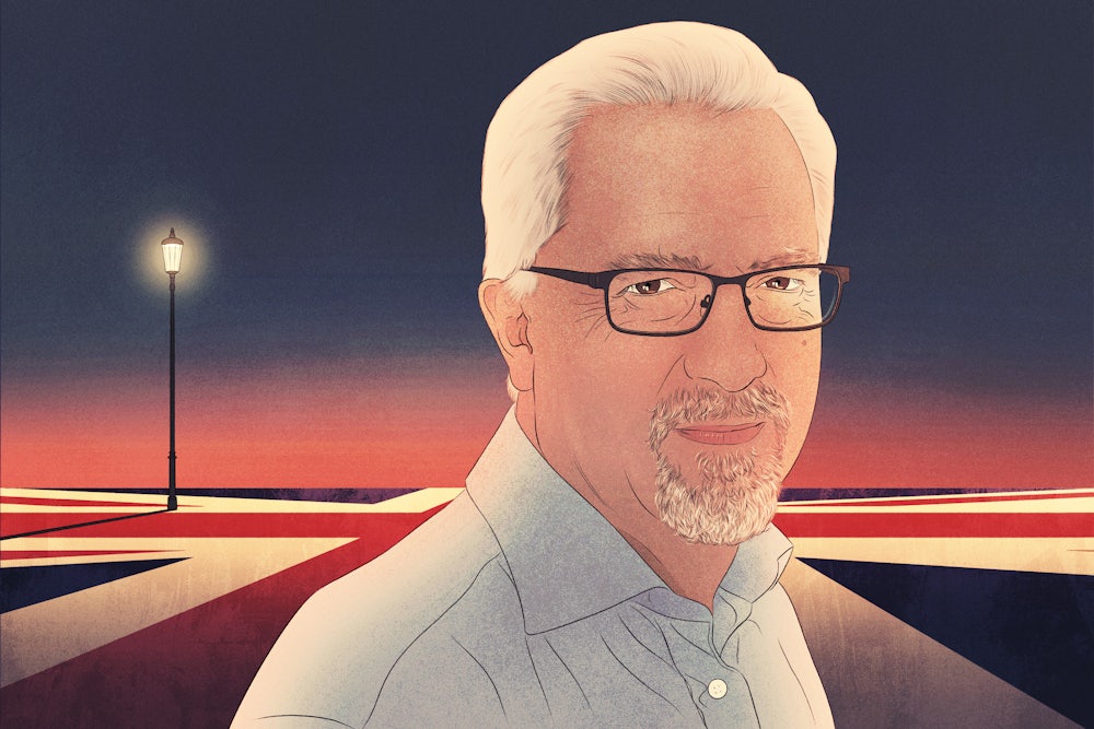 Illustration of author Alan Hollinghurst