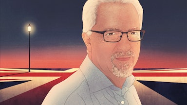 Illustration of author Alan Hollinghurst