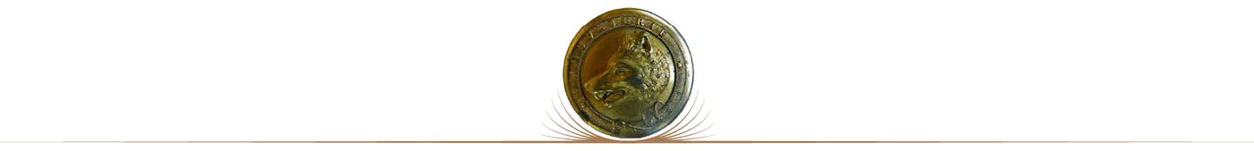 A nineteenth-century wolf-catcher’s button.