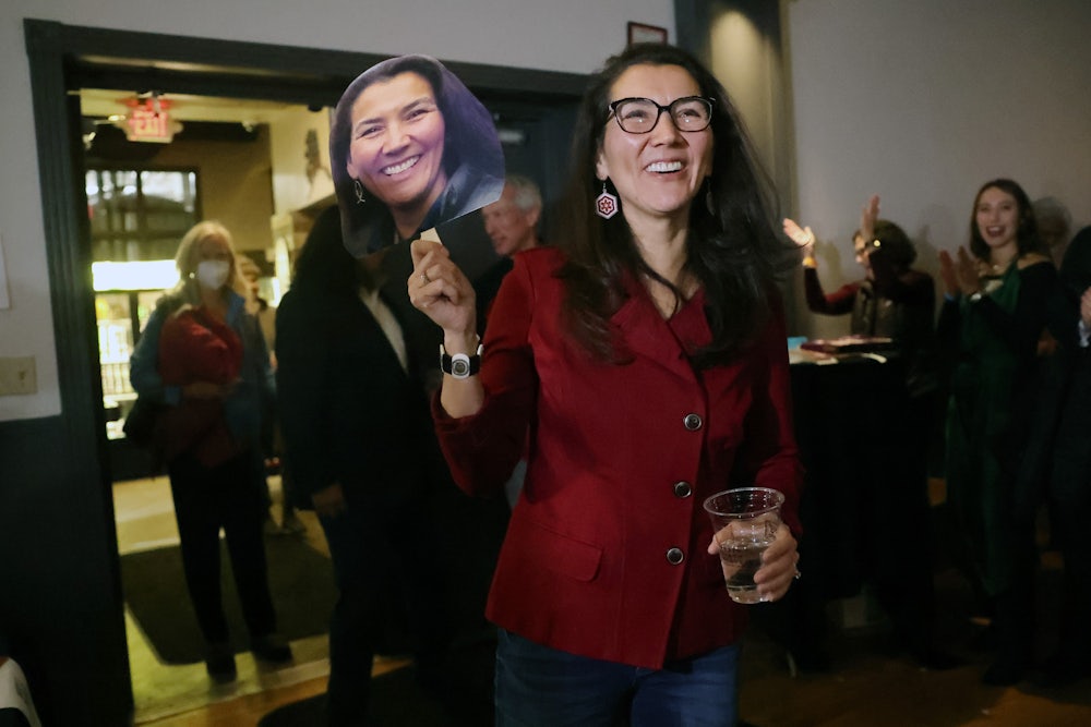 Alaska Democratic U.S Senate candidate Mary Peltola on the campaign trail