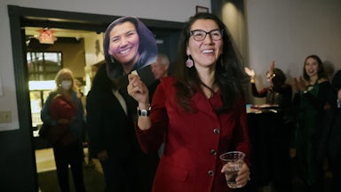 Alaska Democratic U.S Senate candidate Mary Peltola on the campaign trail