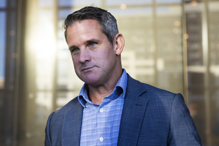Adam Kinzinger looks forward