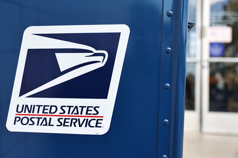 A U.S. Postal Service mailbox