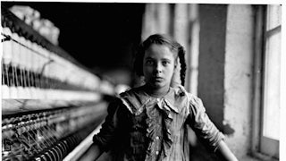 A girl at a cotton mill in Whitnel, North Carolina, in 1908