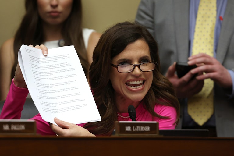 Nancy Mace holds up a bill in committee