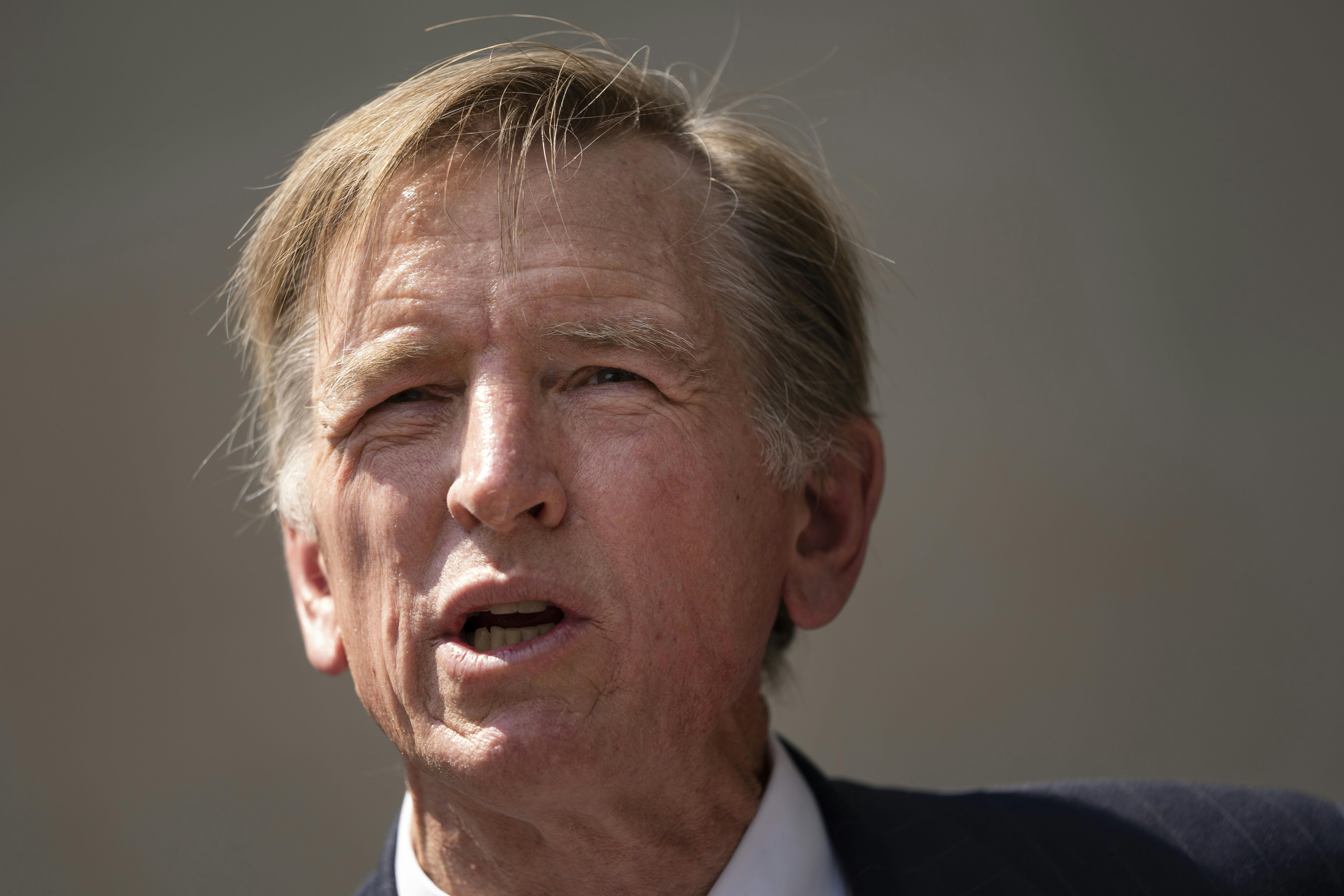 A close up of Paul Gosar's face.