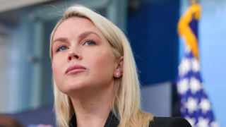 Karoline Leavitt glares