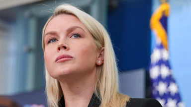 Karoline Leavitt glares