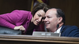 Senators Amy Klobuchar and Mike Lee