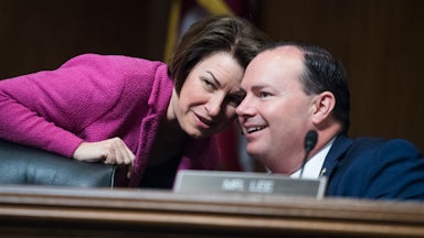 Senators Amy Klobuchar and Mike Lee