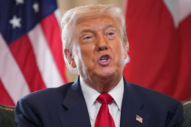 Donald Trump speaks in Scotland