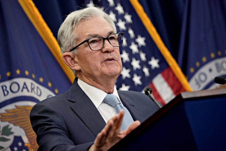 Jeremy Powell speaks at a podium