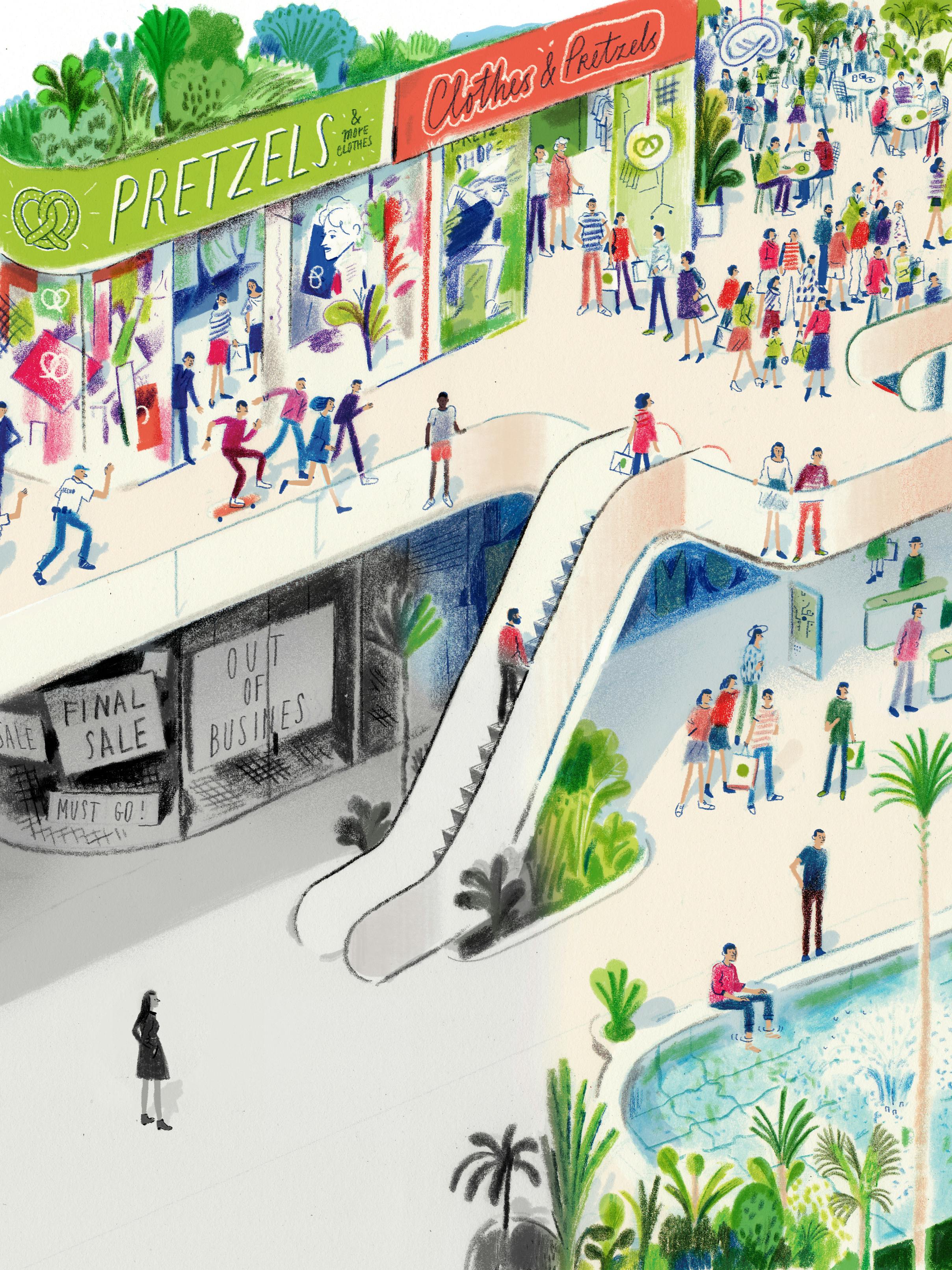 Reinventing the Mall - Interactive Graphic - WSJ