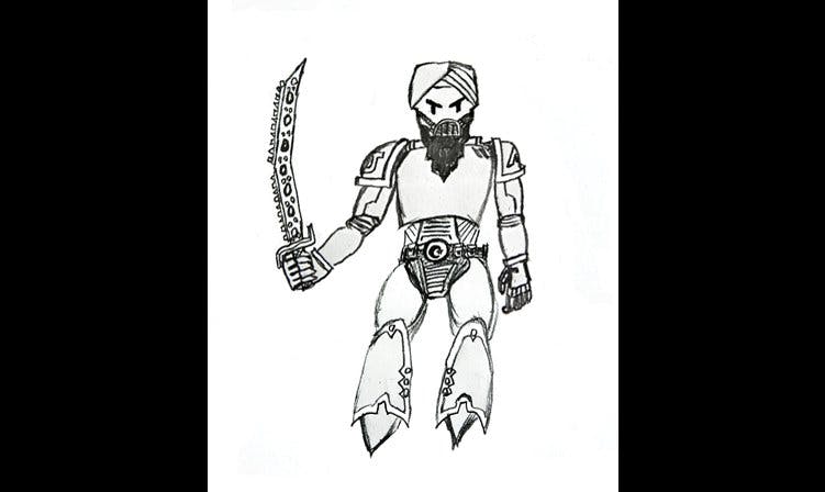 "Draw Muhammad Day" doodles.