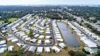 The Saralake Estates Mobile Home Park in Sarasota, Florida