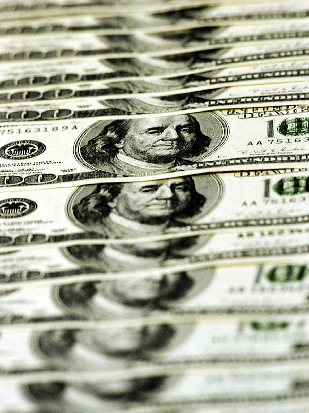 Benjamin Franklin on a hundred dollar bill.