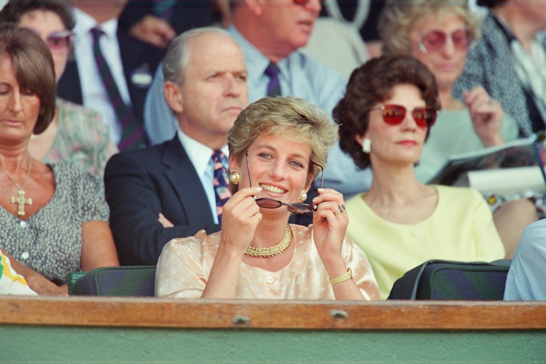 Princess Diana at the 1993 men's final at Wimbledon