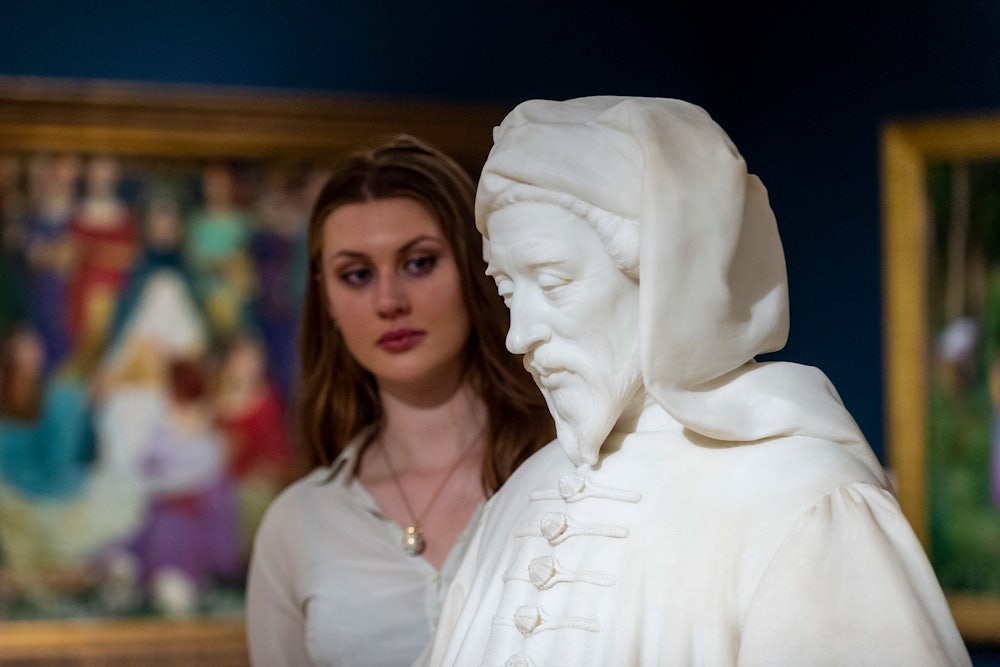 "Geoffrey Chaucer" (1882) by Sir George J. Frampton