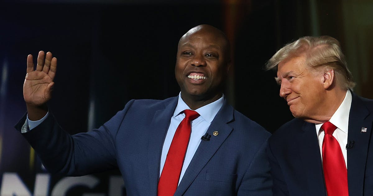 Tim Scott Has All-Time Pathetic Reaction to Trump’s Racist Obama Video