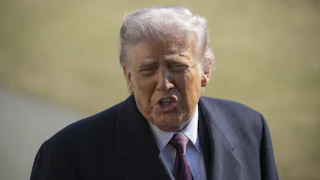 Trump at Palm Beach International Airport on Friday