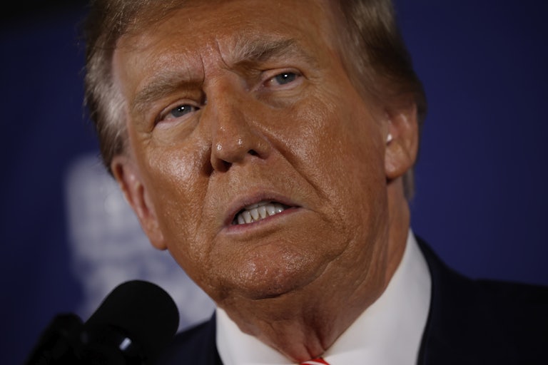 Donald Trump looking constipated