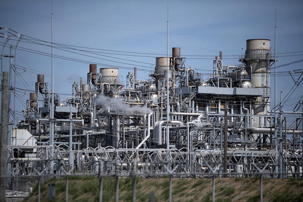 Metal pipes, towers, and smoke stacks