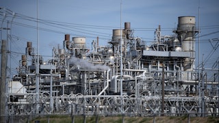 Metal pipes, towers, and smoke stacks
