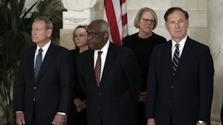 Supreme Court Justices John Roberts, Clarence Thomas, and Samuel Alito