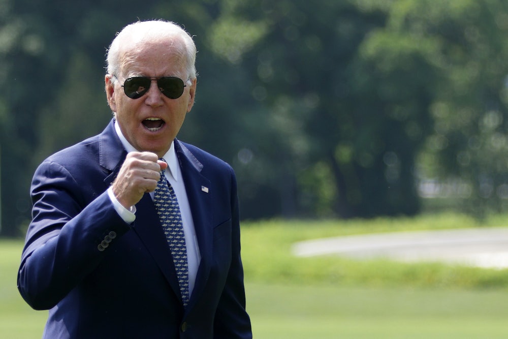 Joe Biden pumps his fist