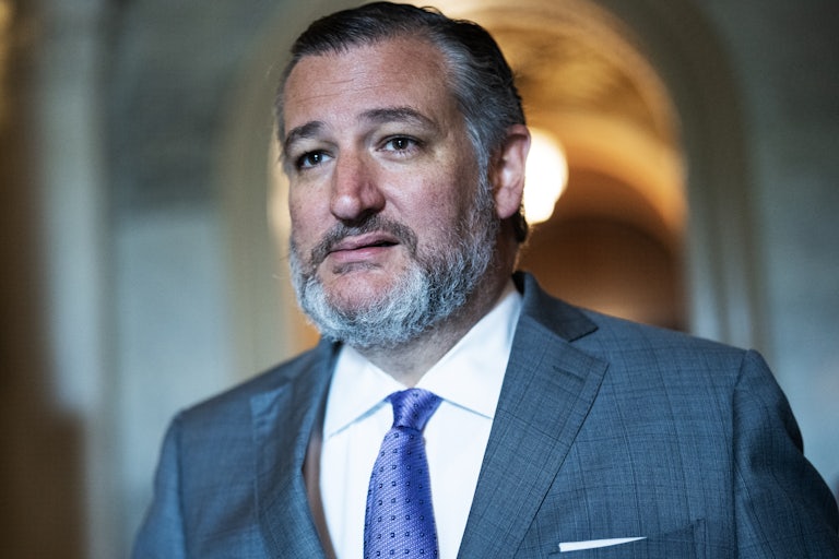 Ted Cruz looks straight ahead