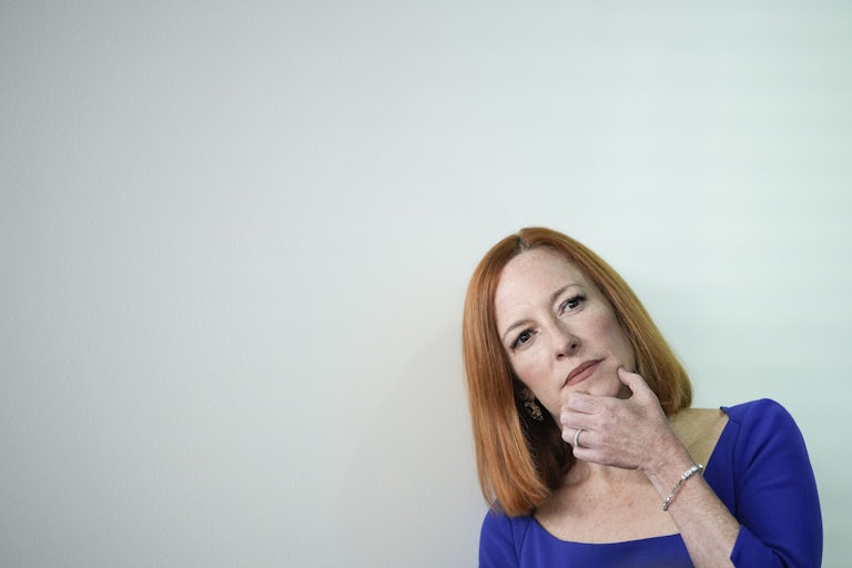 Former White House Press Secretary Jen Psaki, who was just hired by MSNBC. 