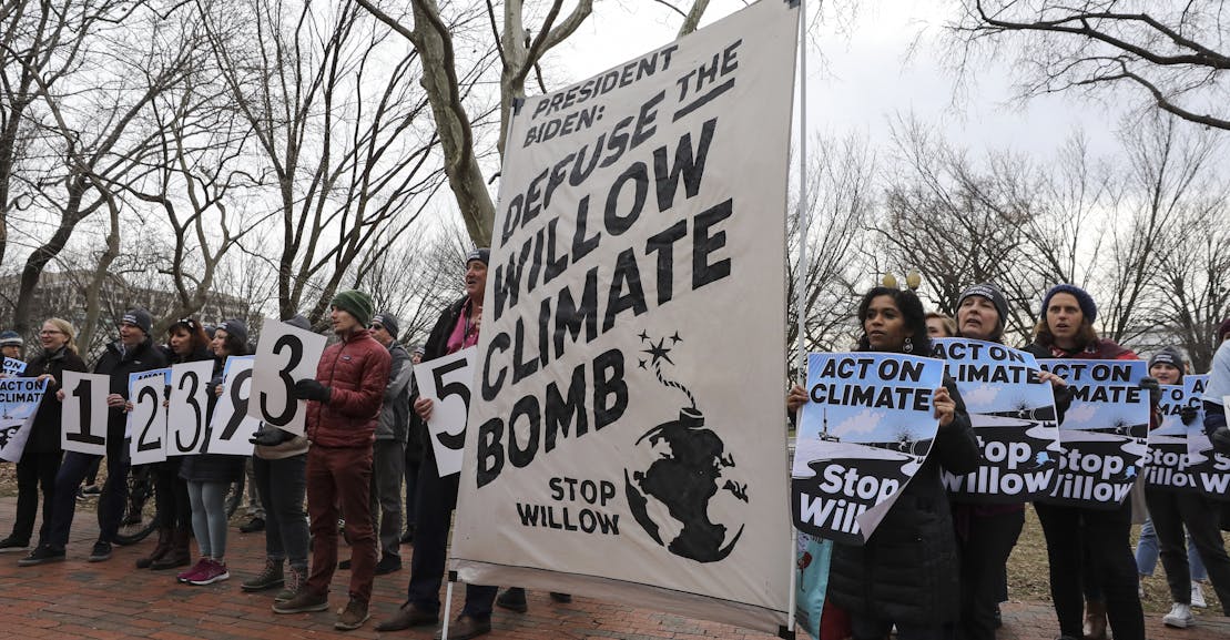 Environmental, Native Groups Slam Biden’s “Immoral” Approval of Willow Oil Drilling Project in Alaska Environmental, Native Groups Slam Biden’s “Immoral” Approval of Willow Oil Drilling Project in Alaska