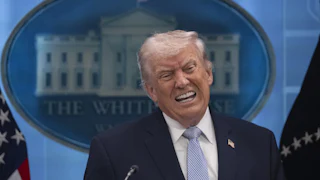 Donald Trump bares his teeth