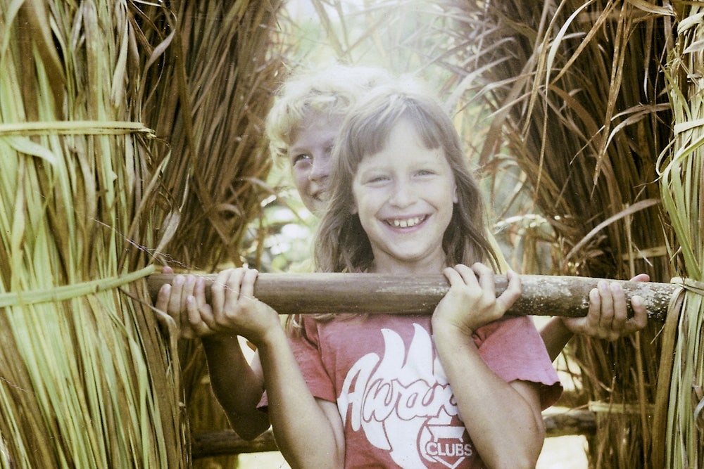 Kim James (foreground) and her younger sister, Anne. Courtesy of the James Family Kim James (foreground) and her younger sister, Anne. Courtesy of the James Family